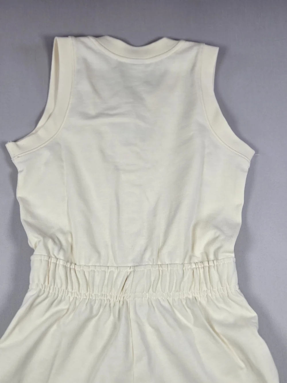 NWT Nike Sportswear Big Girls Sleeveless Henley Romper Coconut Milk Medium
